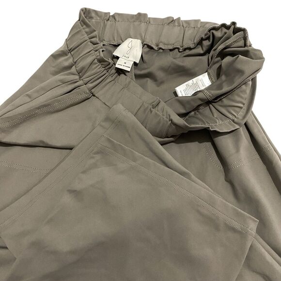 Joie Pants Woemns Size M Tan Brown Pull On Elastic Waist Straight Leg Stretch - Picture 7 of 7